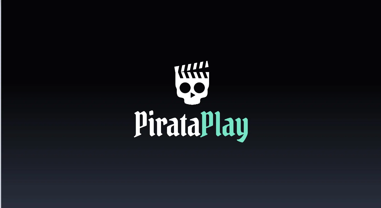 Tela de abertura com o logo PirataPlay