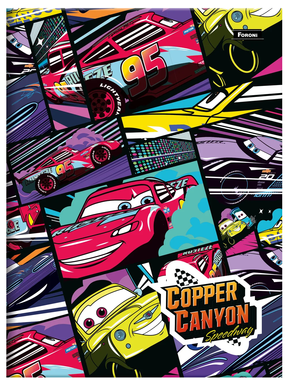 Brochura Carros, edição 1: Copper Canyon Speedway em quadrinhos